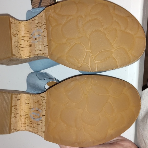 Kork-Ease Taige Cork Platform Heel Clog Sandal Women's Size 10 blue - Picture 8 of 12